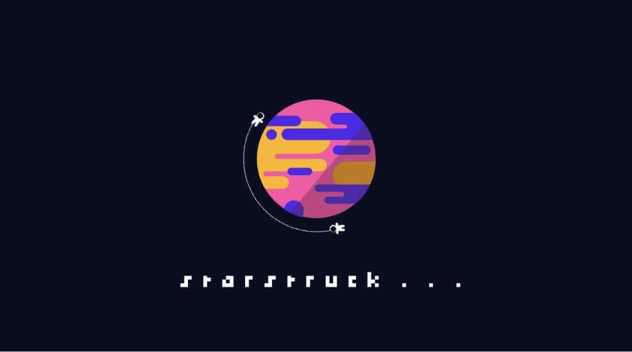 a screengrab of the loading screen of starstruck (video game)
